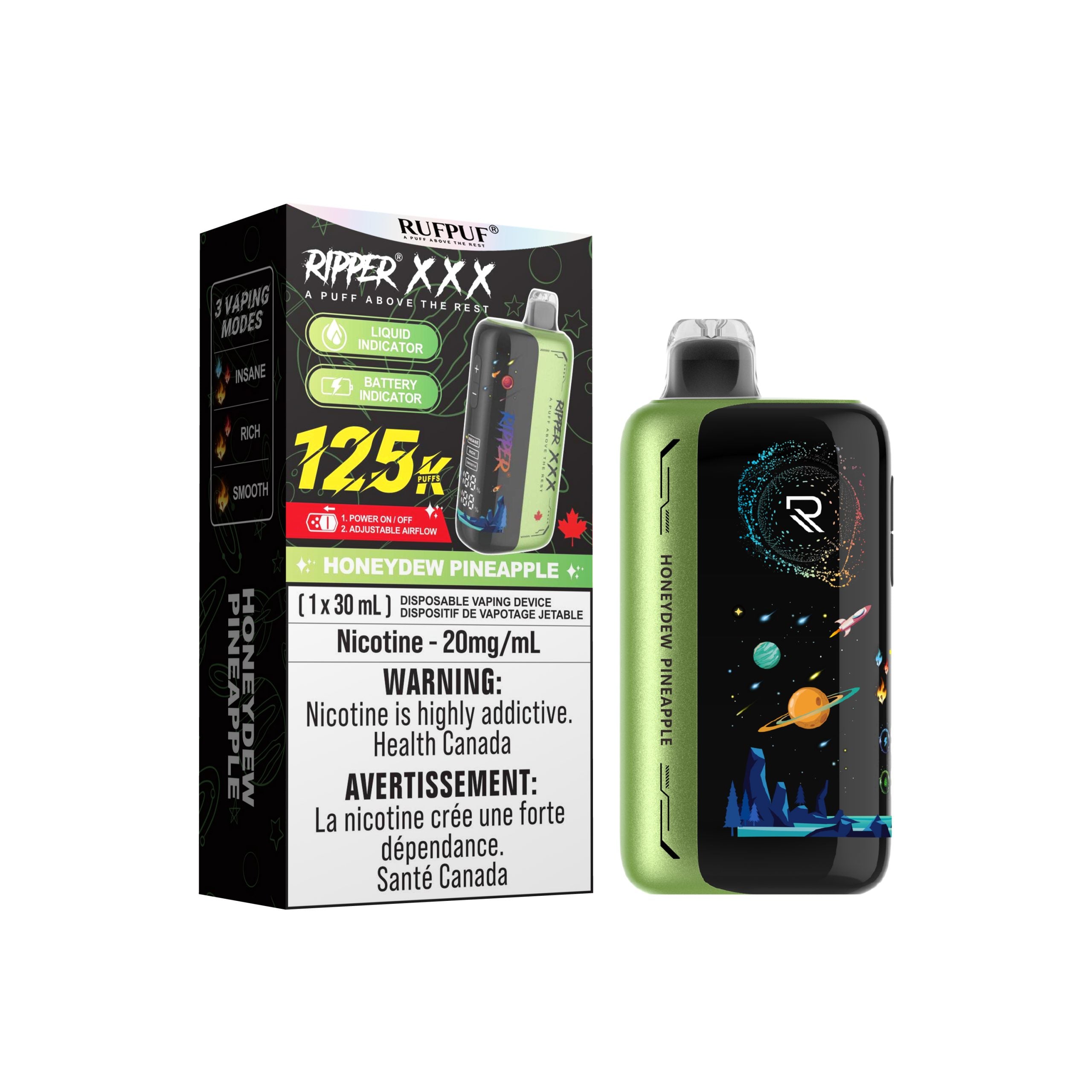 Ripper XXX 125k - Honeydew Pineapple – One Vape