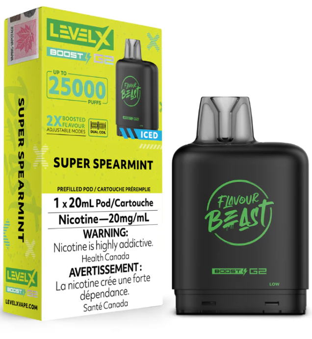 Level X Boost Pod - Super Spearmint