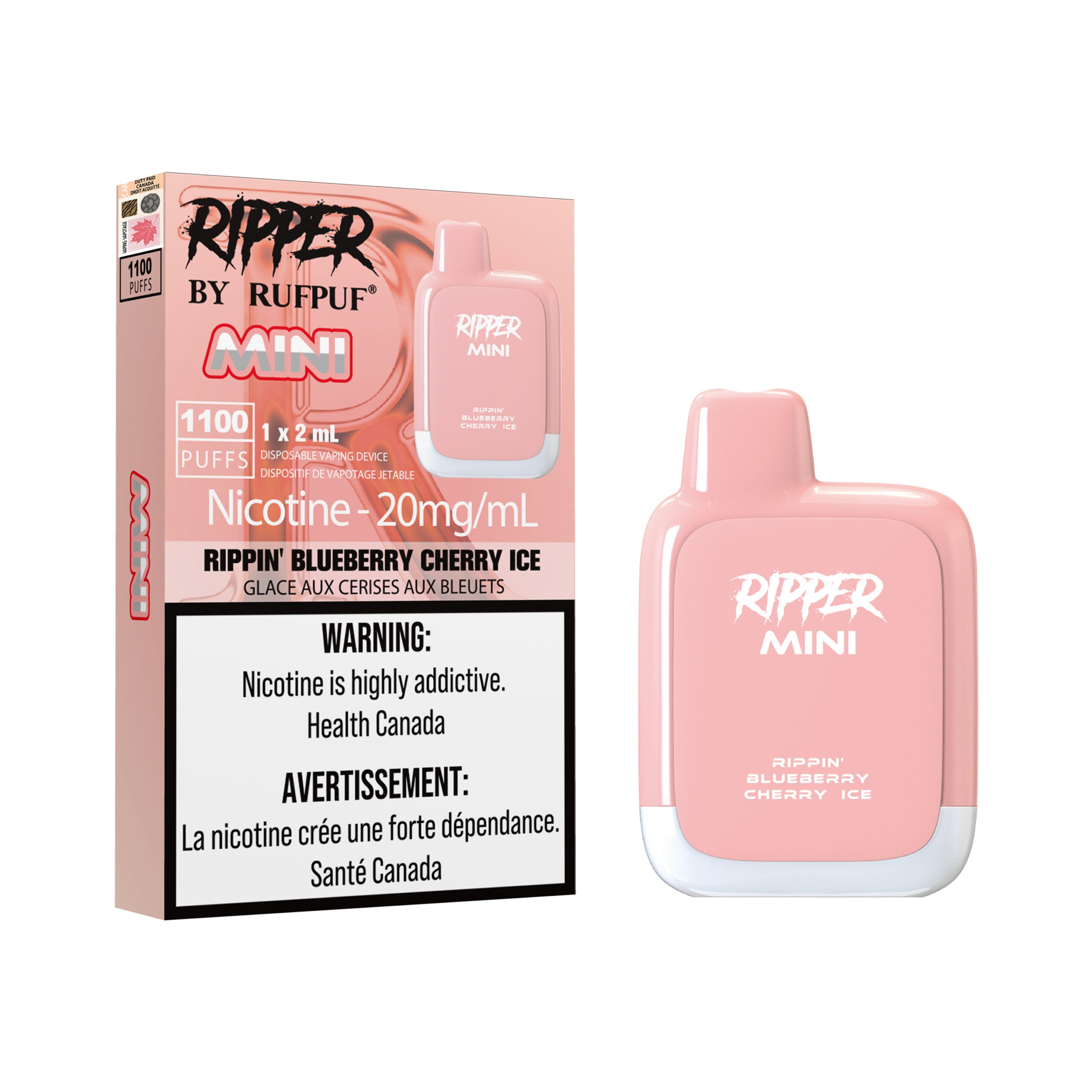 Ripper Mini 1100 - Peach Raspberry Ice