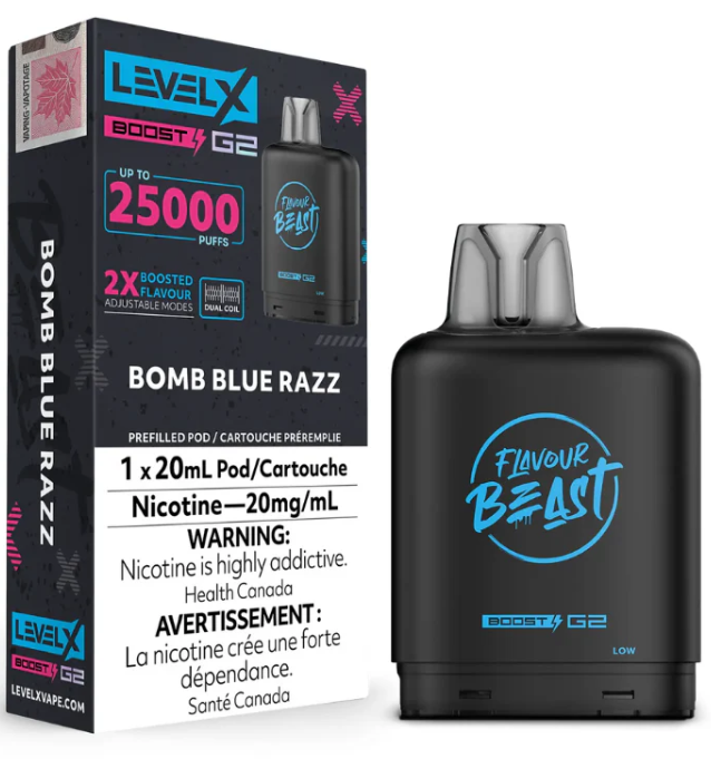 Level X Boost Pod - Bomb Blue Razz