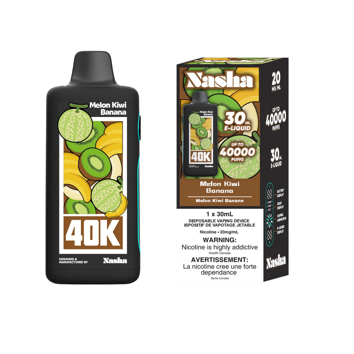 Melon Kiwi Banana 40K