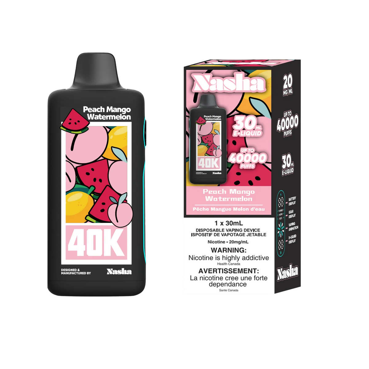 Peach Mango Watermelon 40K