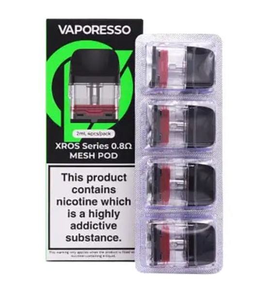 XROS Replacement Pod 4 Pck - 0.8 OHM