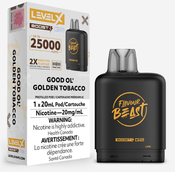 Level X Boost Pod - Good OL Golden Tobacco