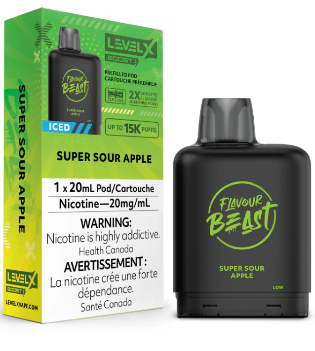 Level X Boost Pod - Super Sour Apple