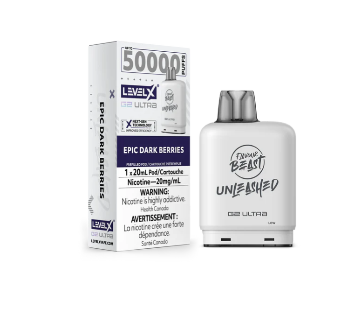 Level X G2 Ultra Pod Unleashed - Epic Dark Berries One Vape Level X G2 Ultra Pod Unleashed - Epic Dark Berries One Vape