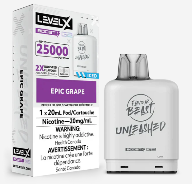 Level X Boost Unleashed Pod - Epic Grape