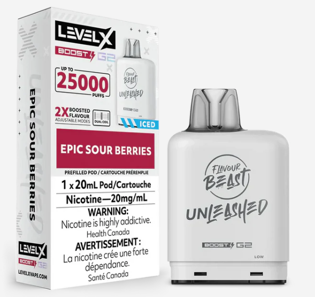 Level X Boost Unleashed Pod - Epic Sour Berries