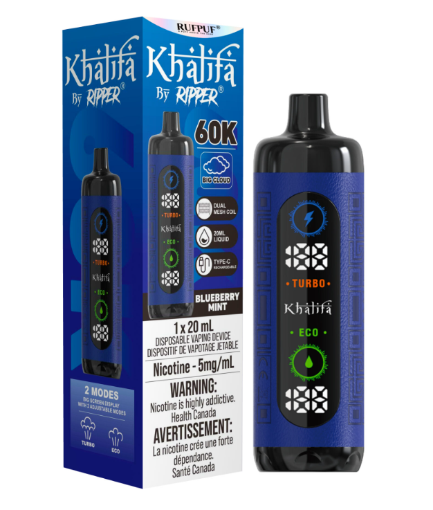 Khalifa Bar 60k 5mg - Blueberry Mint