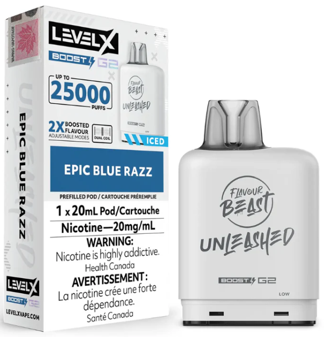 Level X Boost Unleashed Pod - Epic Blue Razz