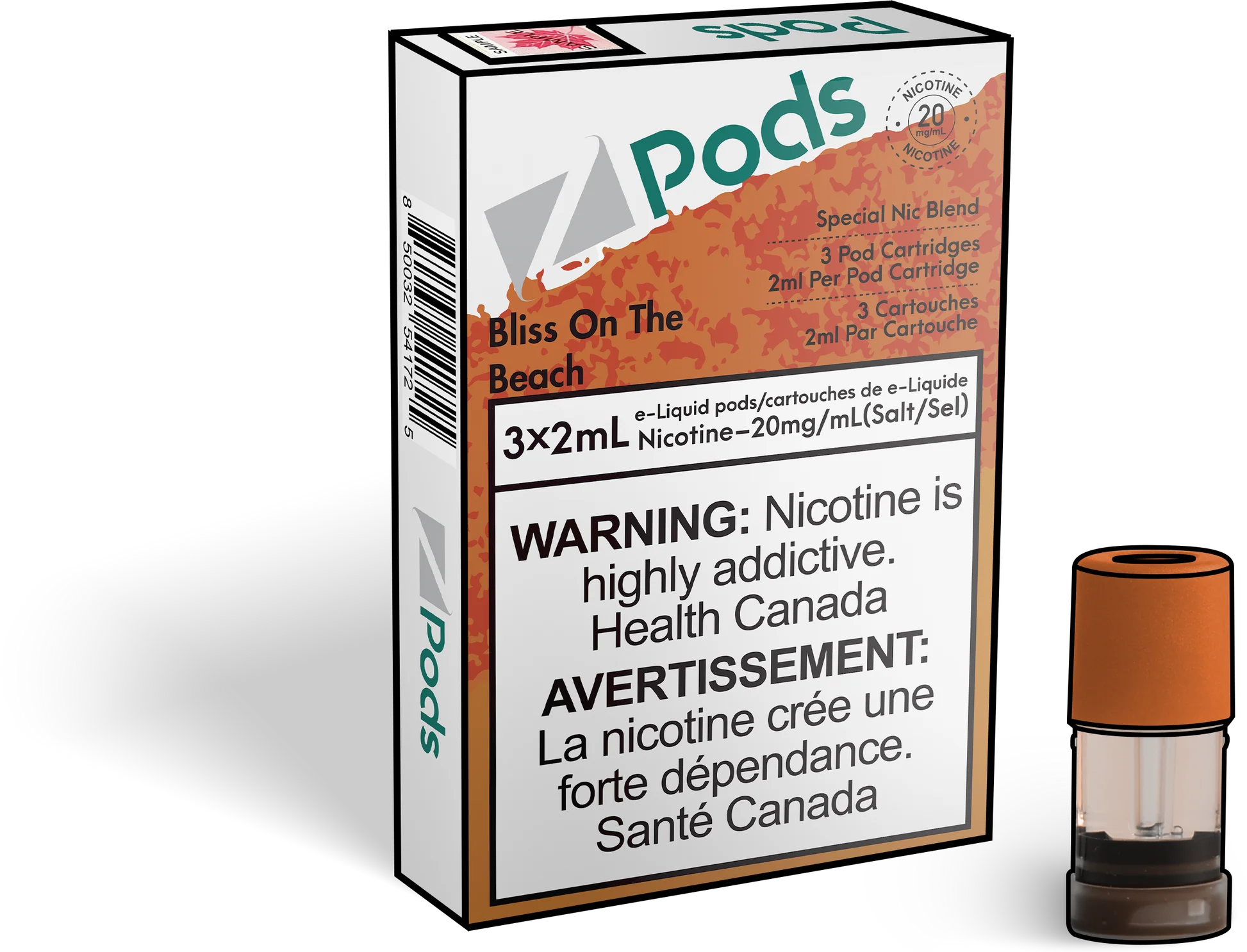 2ml Pod Pack - Bliss On The Beach