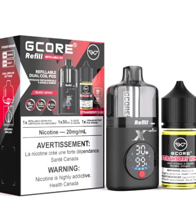 Gcore Refill Kit + E-Liquid - Strawberry Kiwi