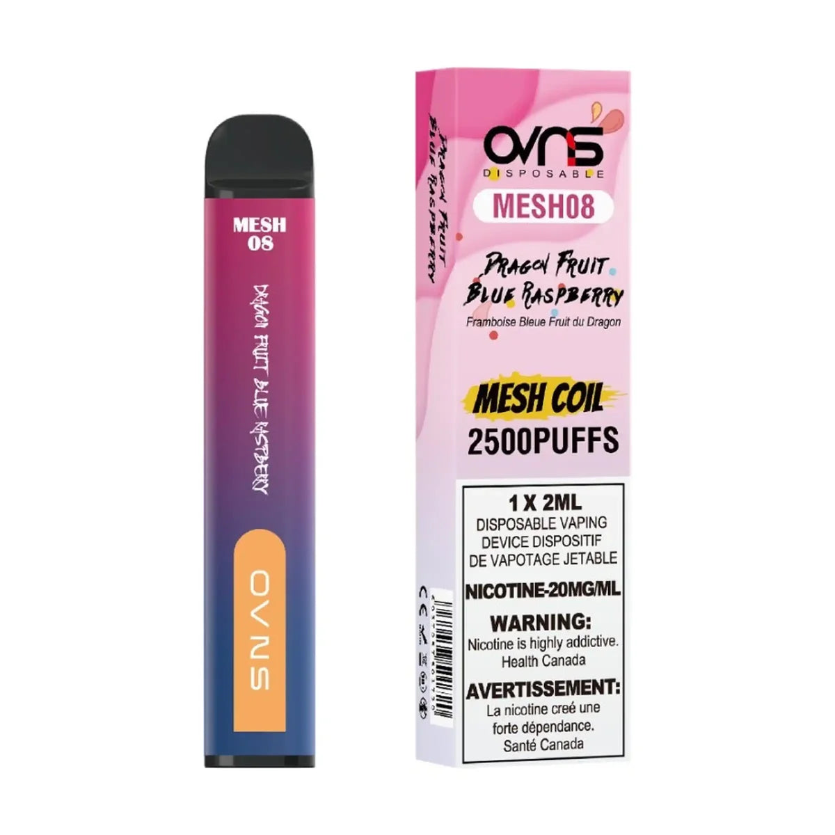 OVNS 2500 - Dragon Fruit Blue Raspberry