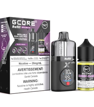 Gcore Refill Kit + E-Liquid - Frozen Grape