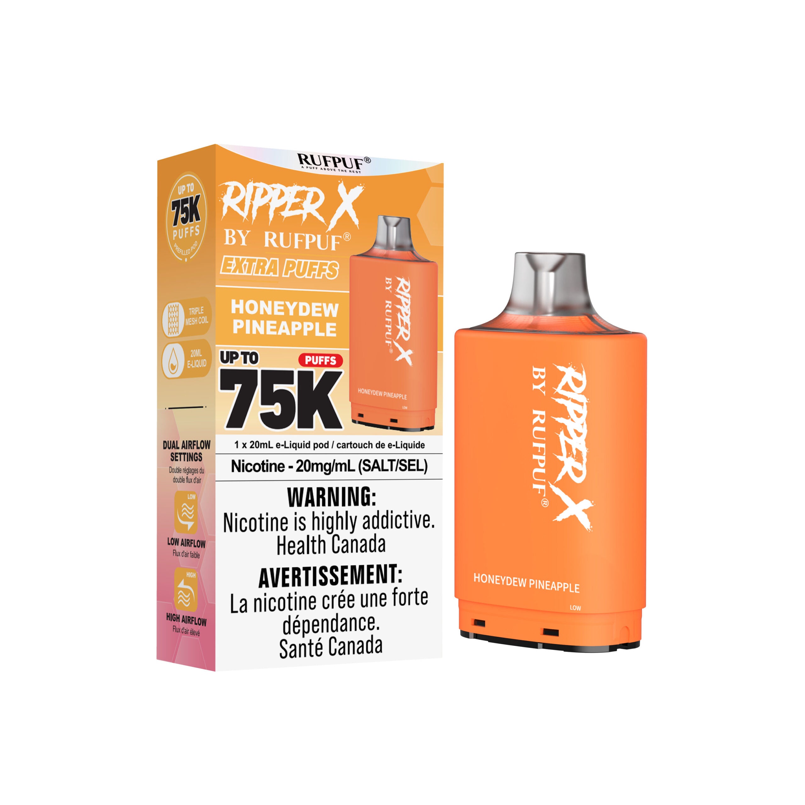 Ripper X 75k - Honeydew Pineapple – One Vape