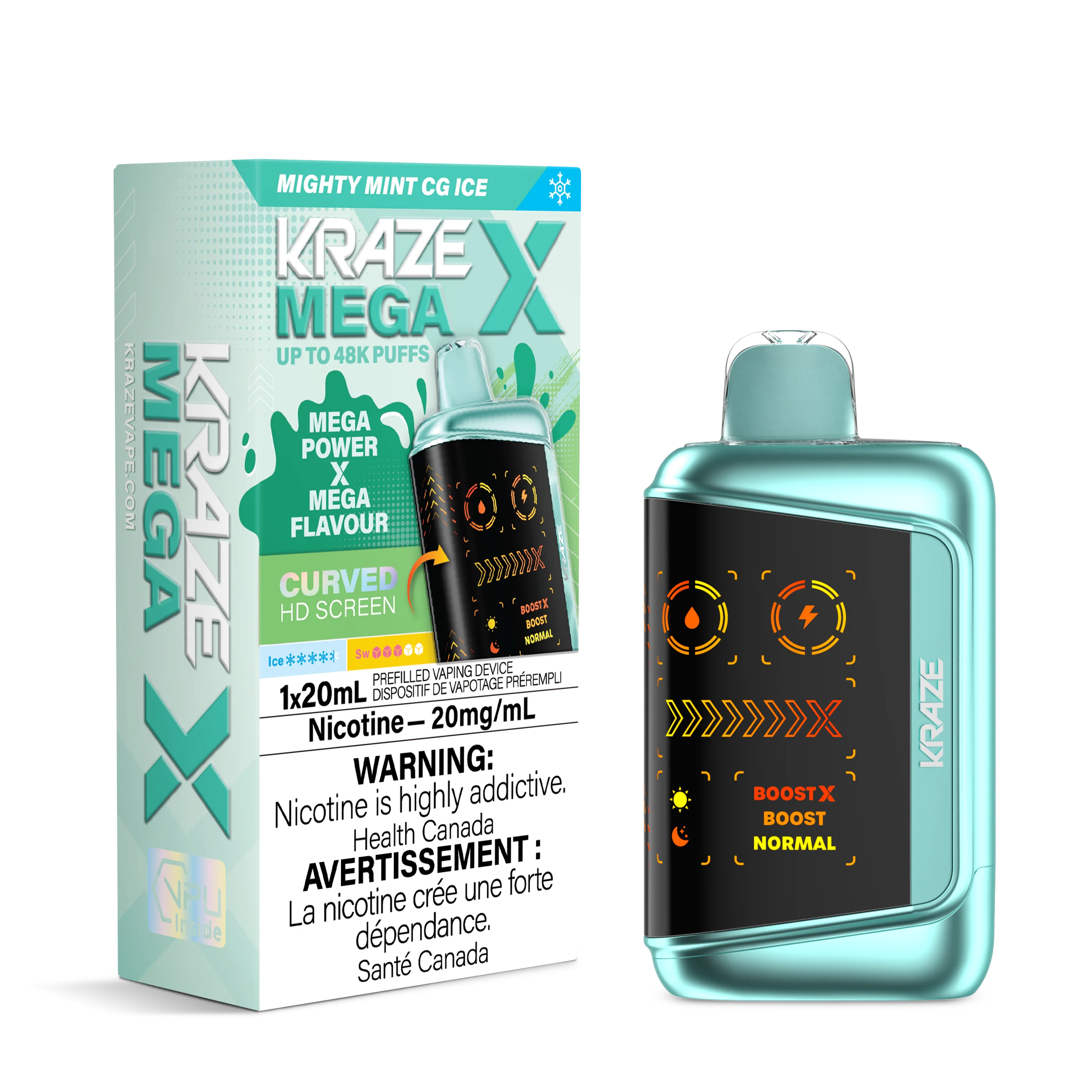 Kraze Mega X - Mighty Mint CG Ice