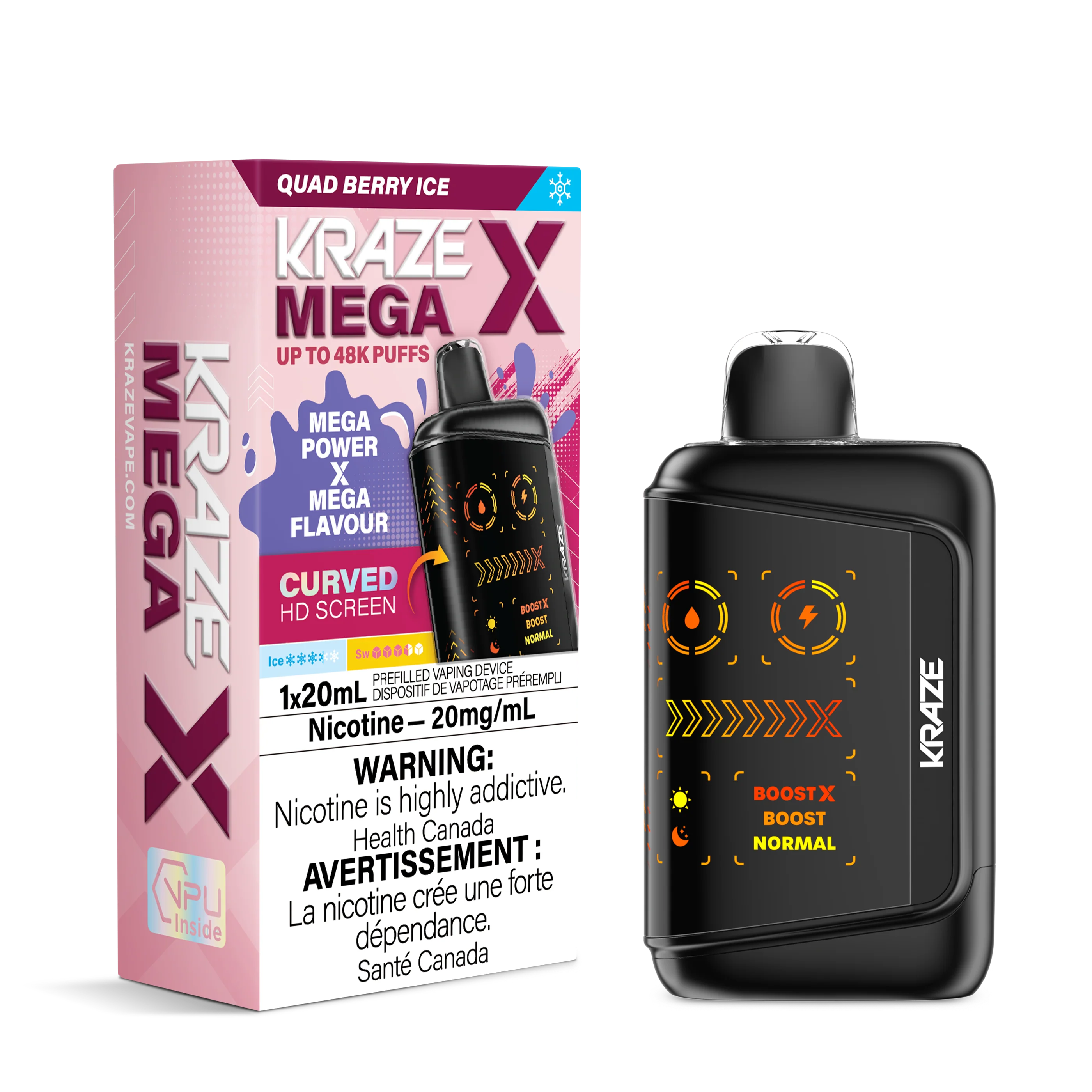 Kraze Mega X - Quad Berry Ice