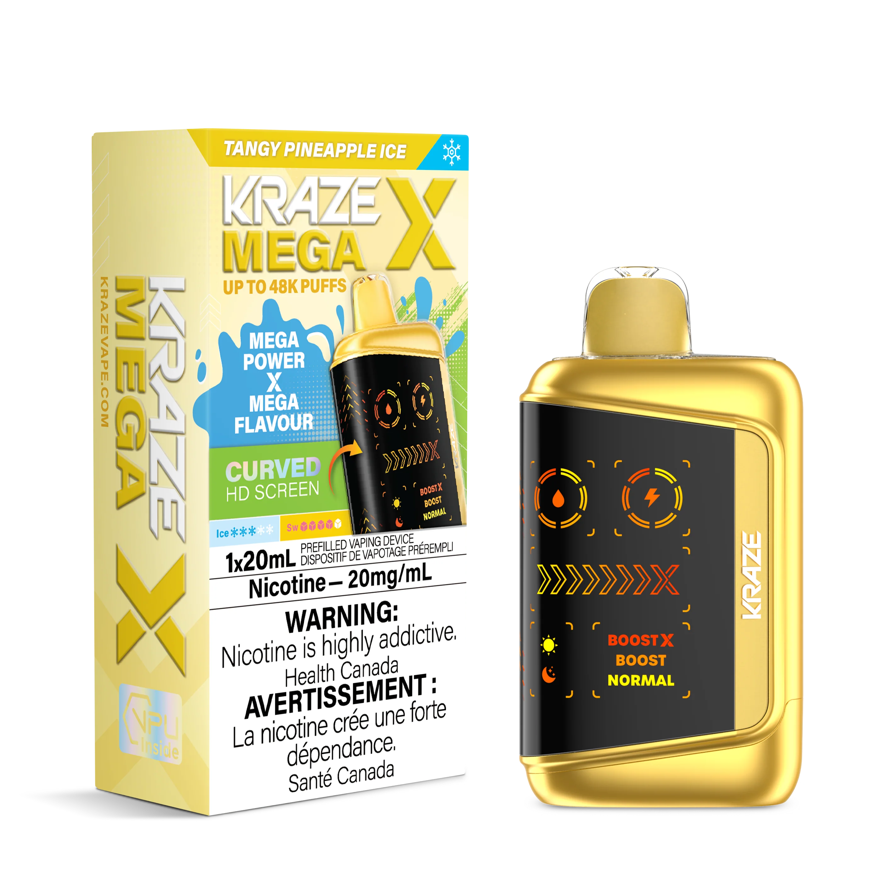 Kraze Mega X - Tangy Pineapple Ice
