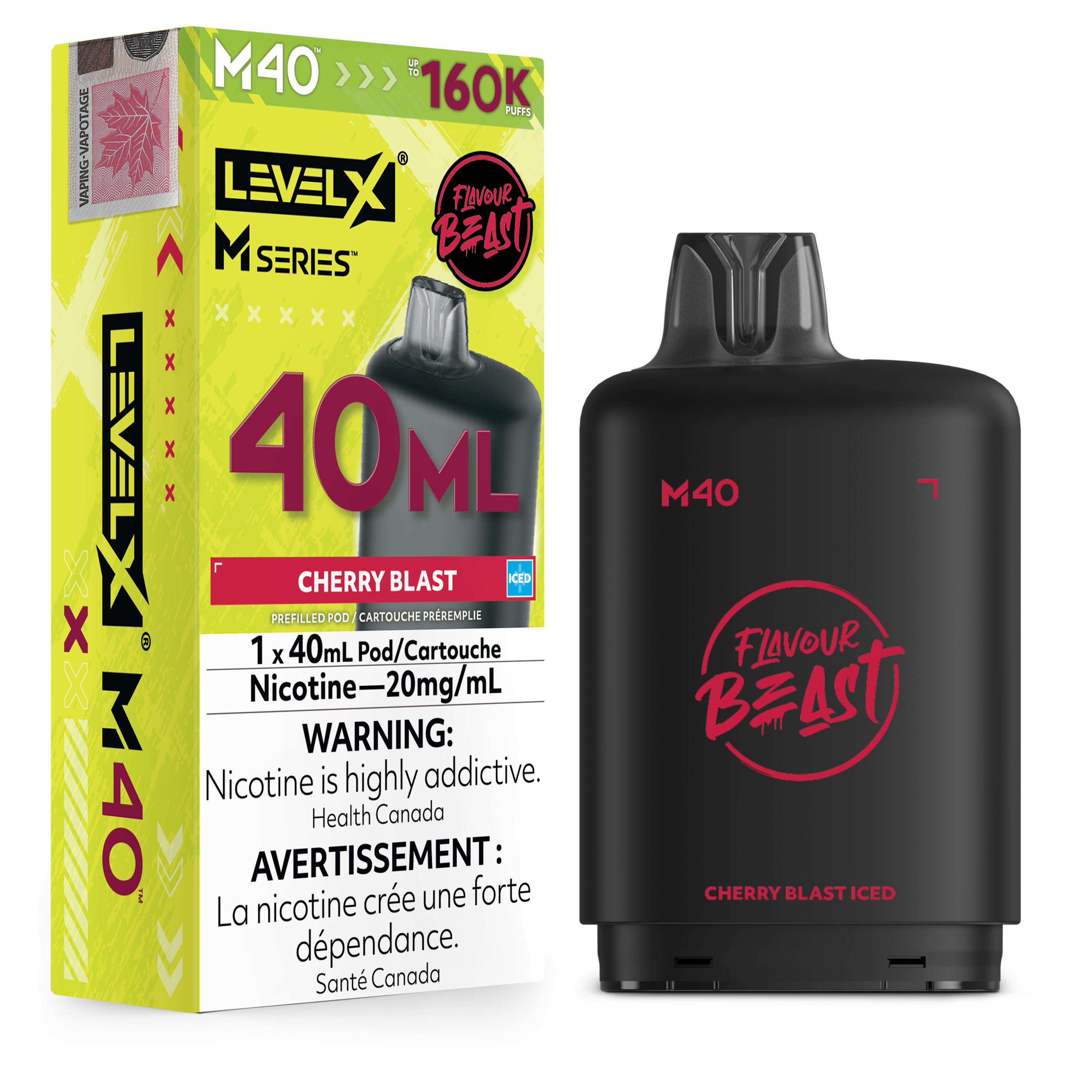 Level X M Series Pod 40ml - Cherry Blast Iced