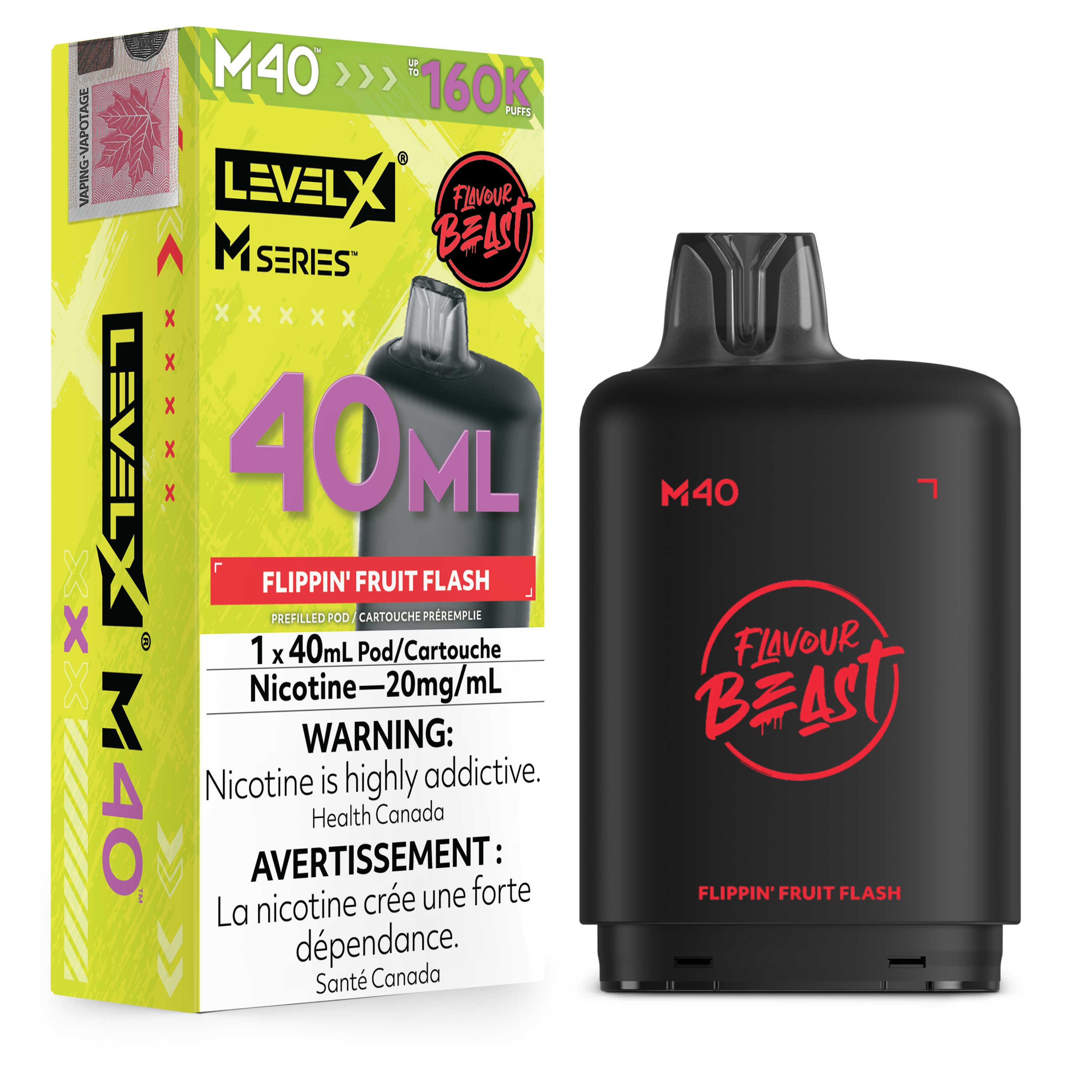 Level X M Series Pod 40ml - Flippin' Fruit Flash