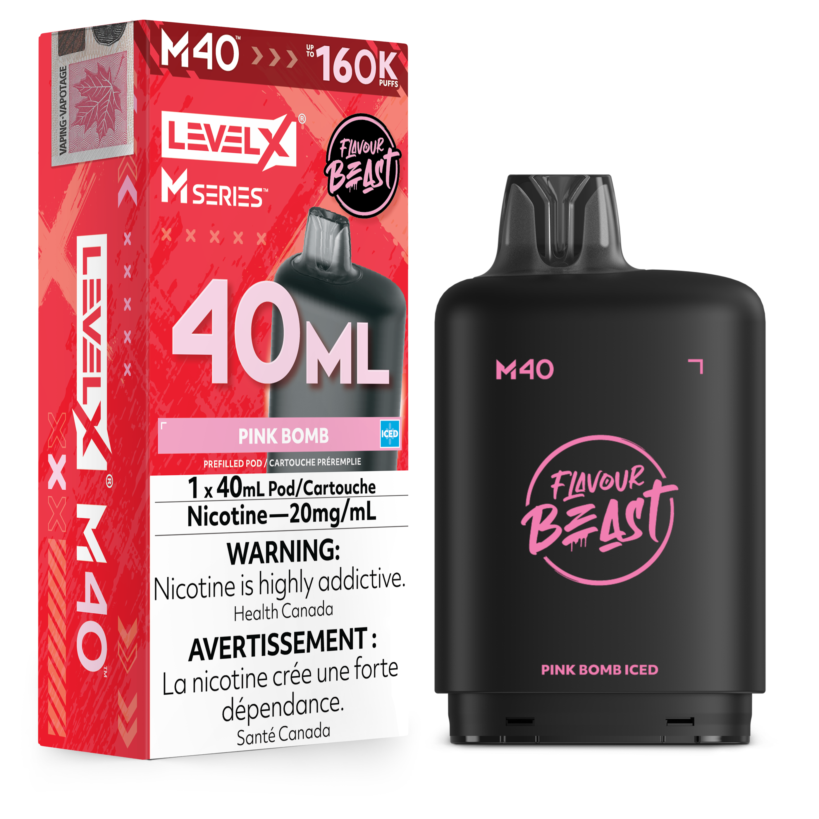 Level X M Series Pod 40ml - Pink Bomb Iced