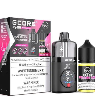Gcore Refill Kit + E-Liquid - Peach Ice