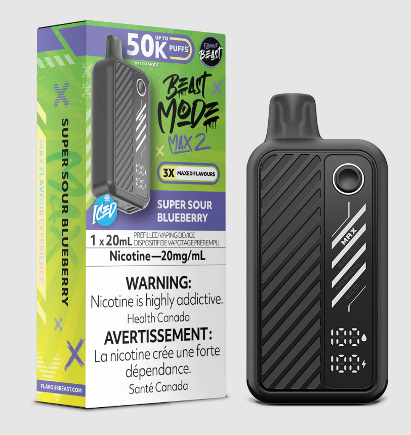 Beast Mode Max 2- Super Sour Blueberry Iced