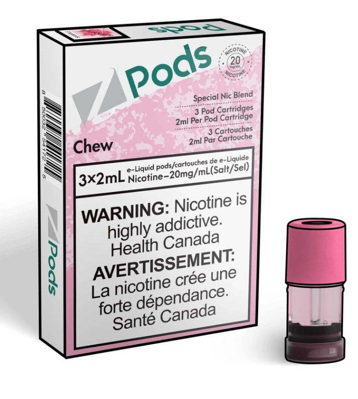 Z Pods - 2ml Pod Pack - Pink Glubule (Chew)