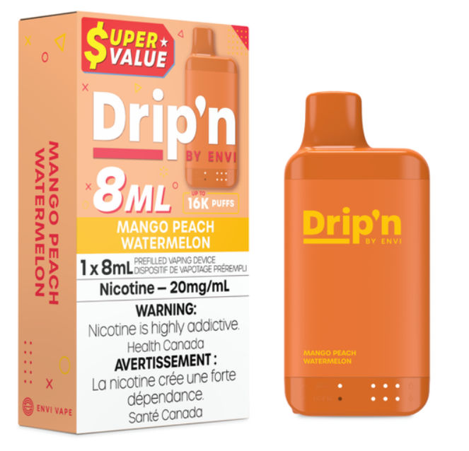 Drip'n 8ml 16k - Mango Peach Watermelon