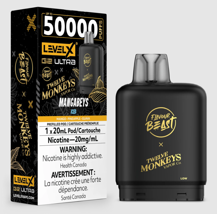 Level X G2 Ultra x 12 Monkeys - Mangbeys Iced