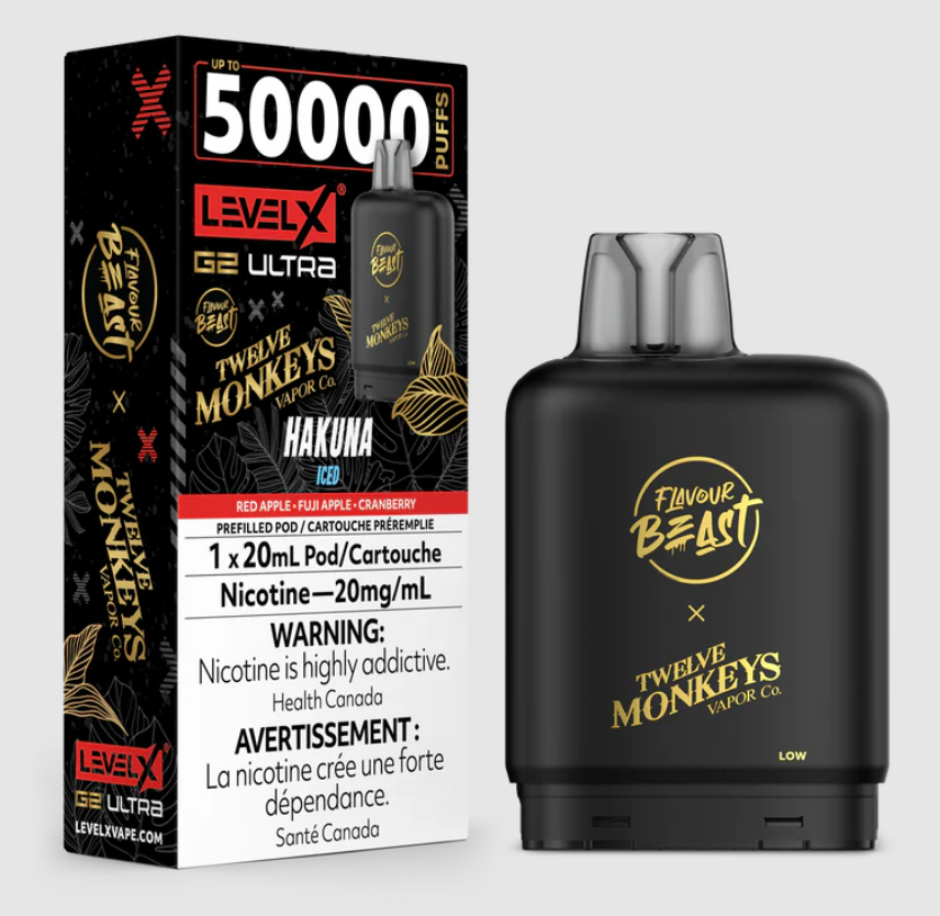 Level X G2 Ultra x 12 Monkeys - Hakuna Iced