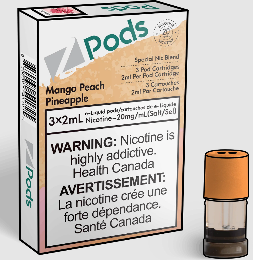 Z Pods - Mango Peach Pineapple 2%