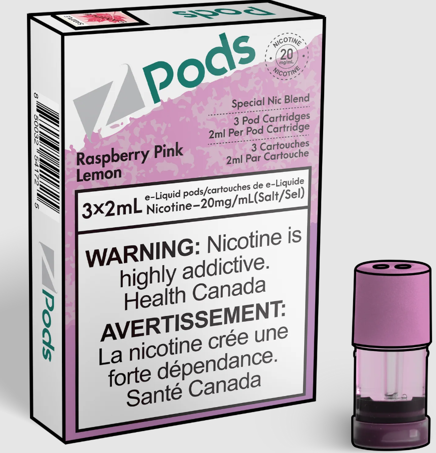 Z Pods - Raspberry Pink Lemon 2%