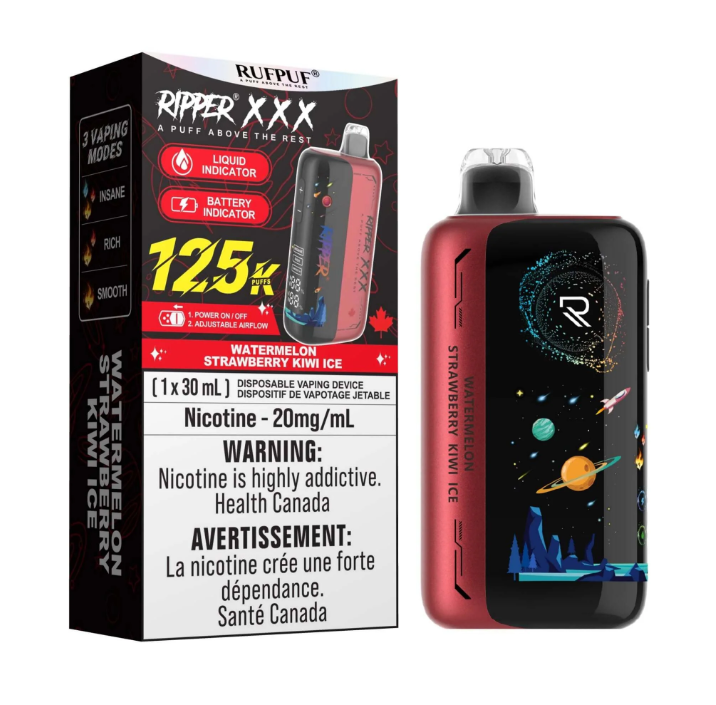 Ripper XXX 125k - Watermelon Strawberry Kiwi Ice