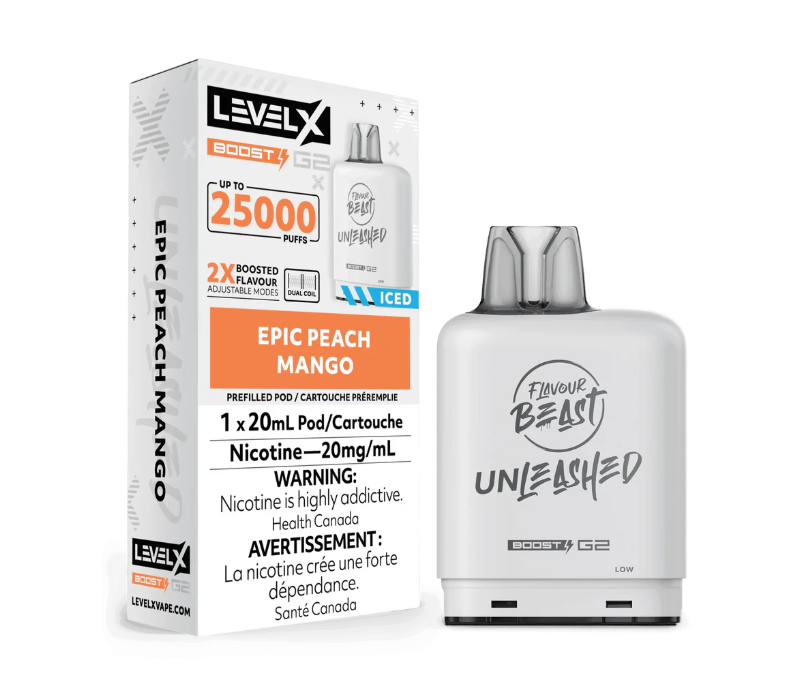 Level X Boost Unleashed Pod - Epic Peach Mango