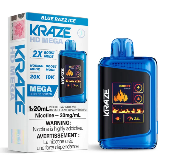 HD Mega 20K - Blue Razz Ice