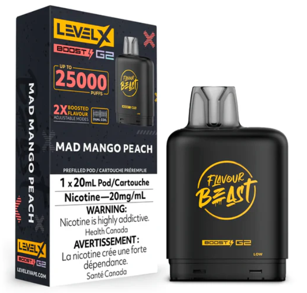 Level X Boost Pod - Mad Mango Peach