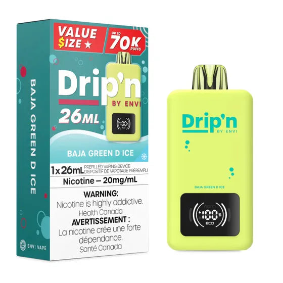 Drip'n 26ml 70k - Baja Green D Ice