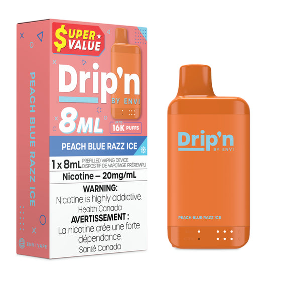 Drip'n 8ml 16k - Peach Blue Razz Ice