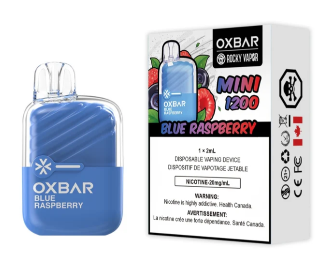 Rocky Vapor Mini 1200 - Blue Raspberry