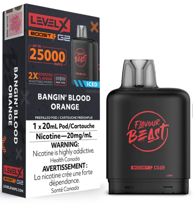 Level X Boost Pod - Bangin Blood Orange