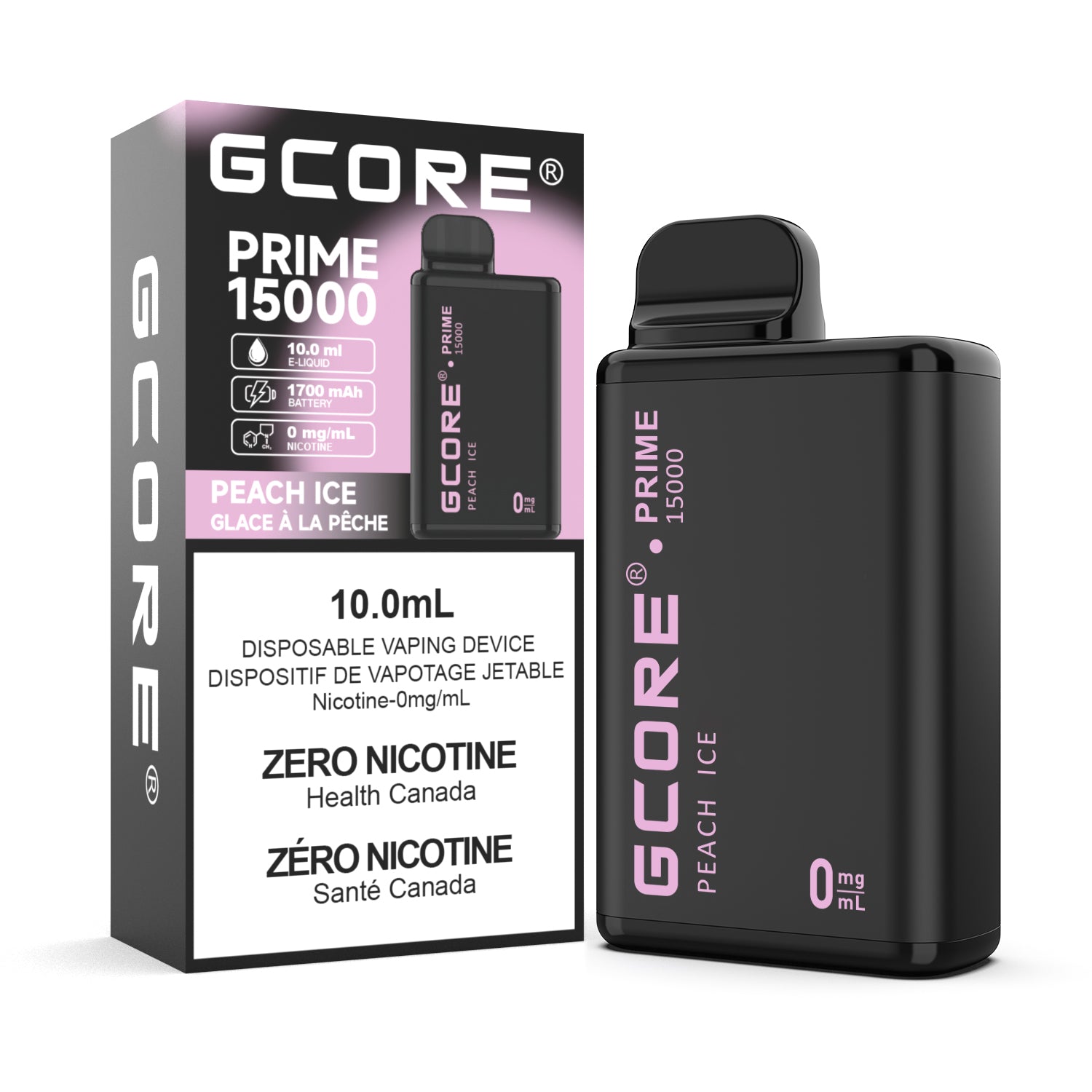 Prime 15k 0 Nic - Peach Ice