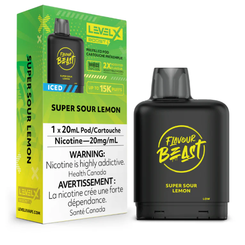 Level X Boost Pod - Super Sour Lemon