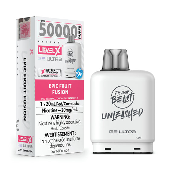 Level X G2 Ultra Unleashed Pod - Epic Fruit Fusion Iced