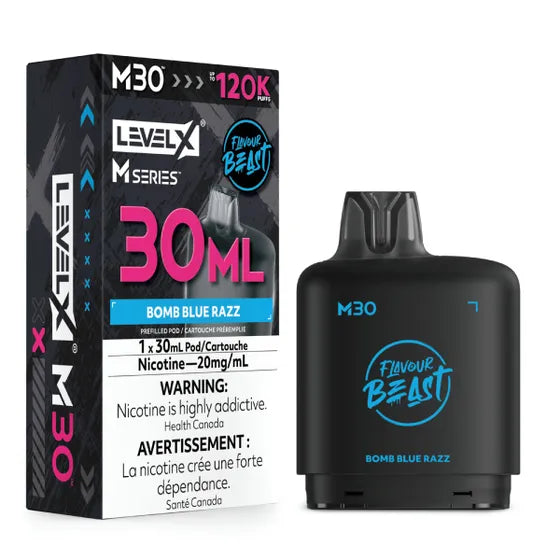 Level X M Series Pod 30ml - Bomb Blue Razz