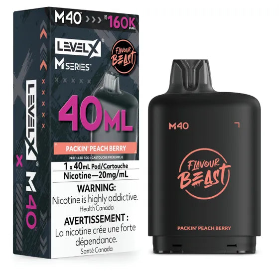 Level X M Series Pod 40ml - Packin Peach Berry