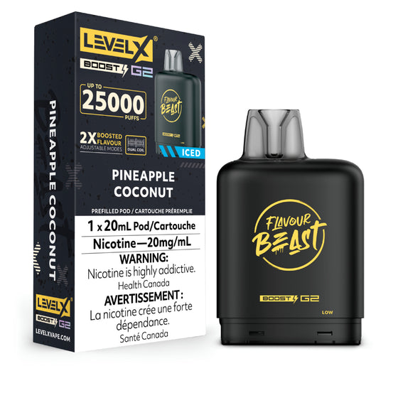 Level X G2 Boost Pod - Pineapple Coconut Iced