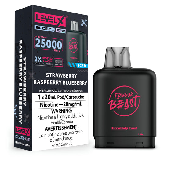 Level X G2 Boost Pod - Strawberry Raspberry Blueberry Iced
