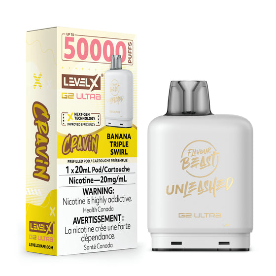 Level X Unleashed G2 Ultra Pod - Cravin Banana Triple Swirl